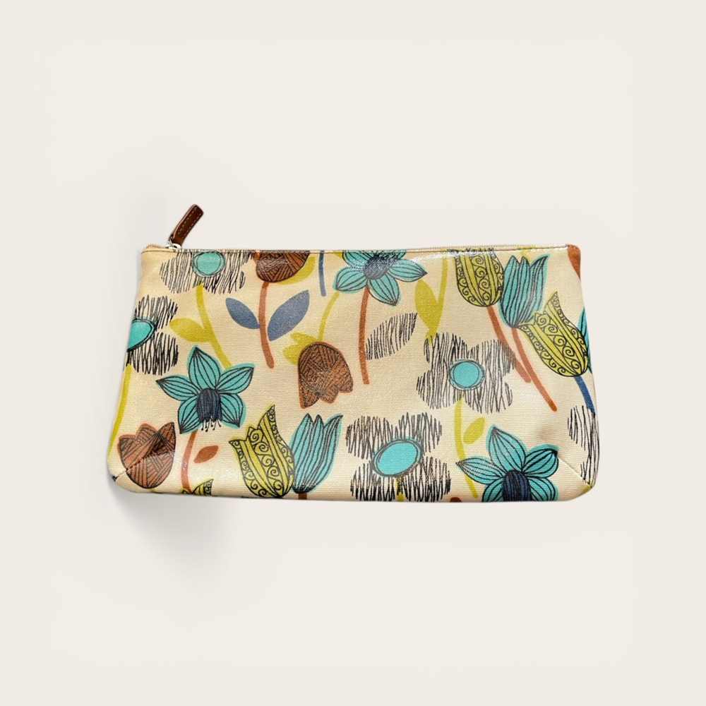 Fossil Key-Per Travel Pouch in Navy, Green & Yellow bundle of two - Picture 3 of 4
